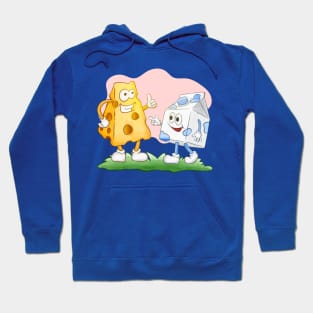 Funny Milk And Cheese Hoodie